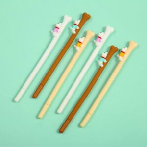 Flexible Dog Bone Gel Ink Pen  1 Pc Random Colors Will Be Shipped