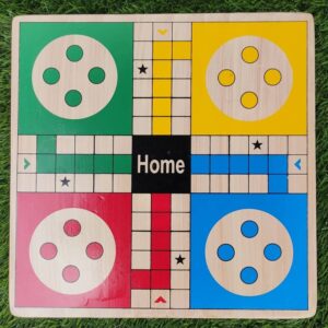 Wooden 2 in 1 Ludo, Snake and Ladder Game