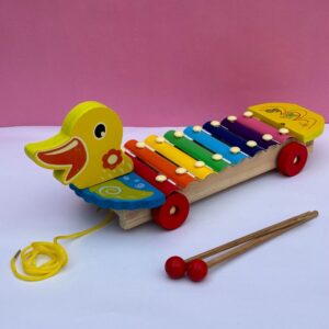 Wooden Duck Xylophone with wheel
