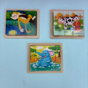 4 in 1 Wooden Stick Puzzle