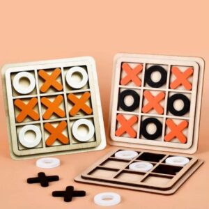Wooden Tic Tac Toe game