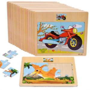 Wooden jigsaw puzzle with Reference Image- 1 Pc Random Design Will Be Shipped