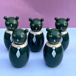 Wooden Cat Coin Bank - 1pc