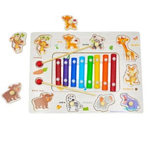 3 in 1 Xylophone with puzzle board