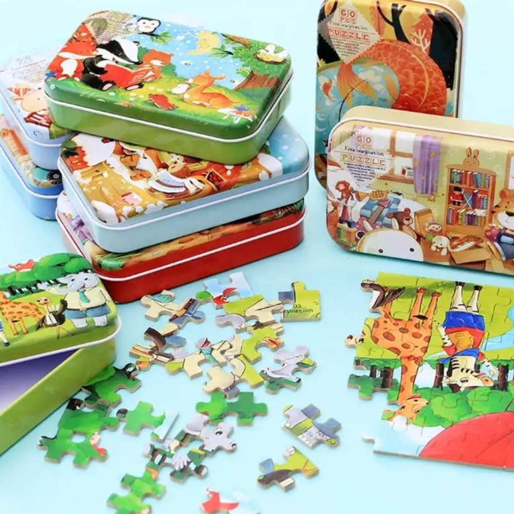 60 pcs Jigsaw puzzle - Random design will be shipped