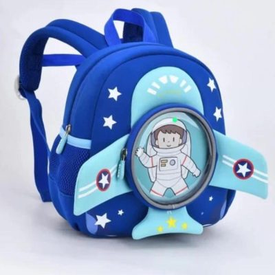 3D Plane Shape backpack for Kids-Sky Blue