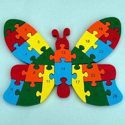 Wooden 2 in 1 Butterfly Puzzle